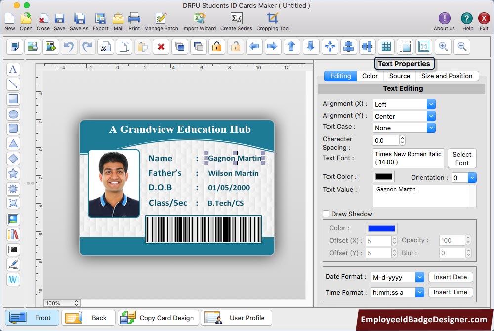 Students ID Cards Maker Mac