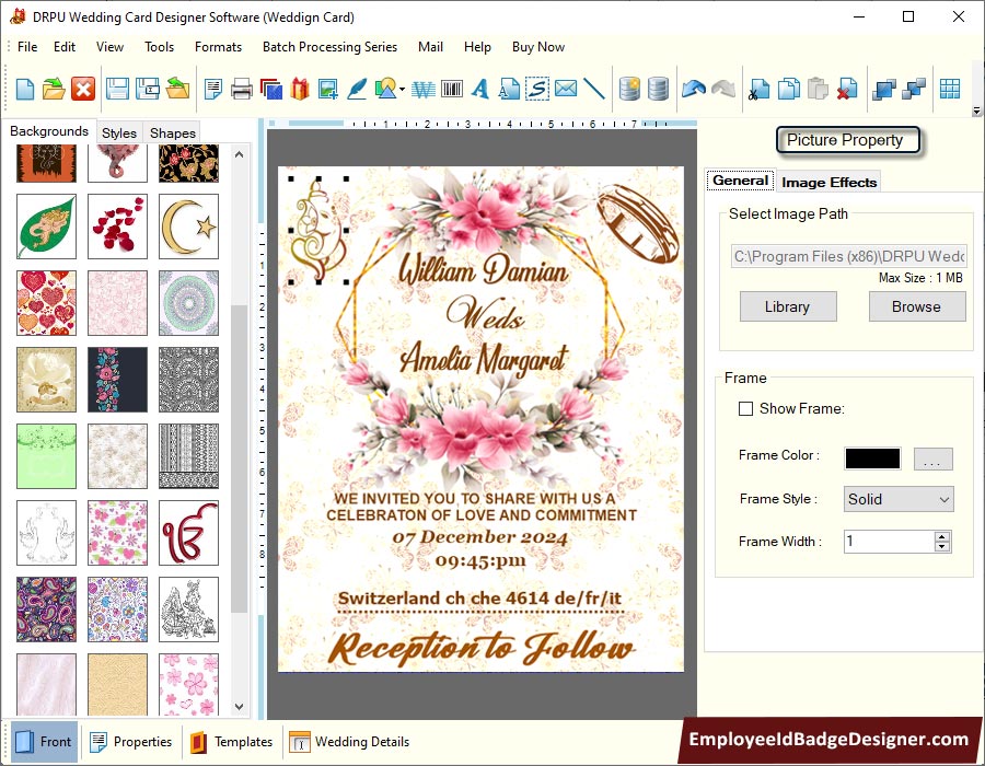 Wedding Card Designing Software