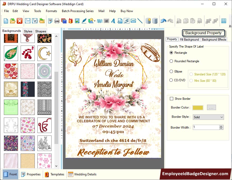 Wedding Card Designing Software